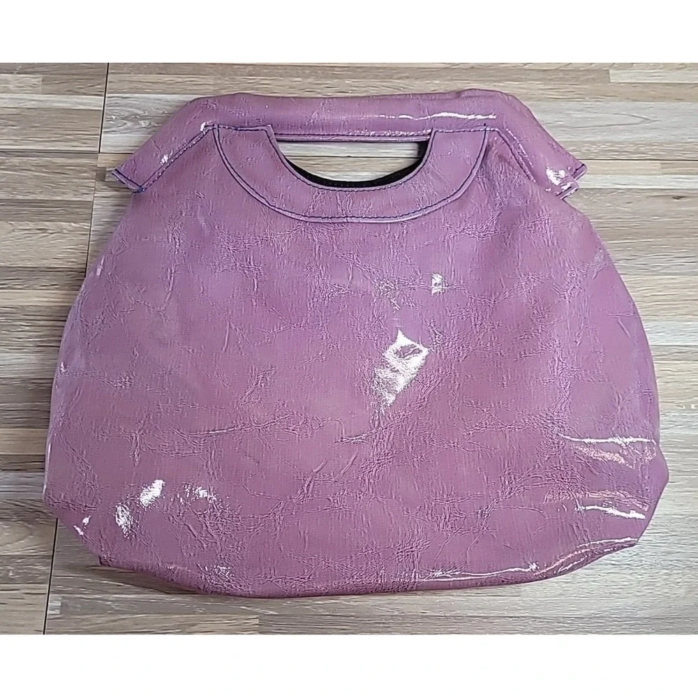 Cato Purple‎ Faux Leather Alligator Snakeskin Print Purse Unique Colorful